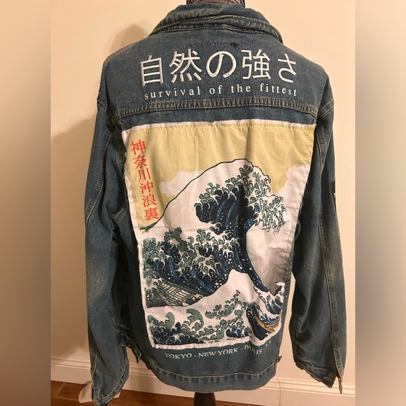 Brooklyn cloth survival of the fittest Japanese denim jacket - Picture 3 of 4